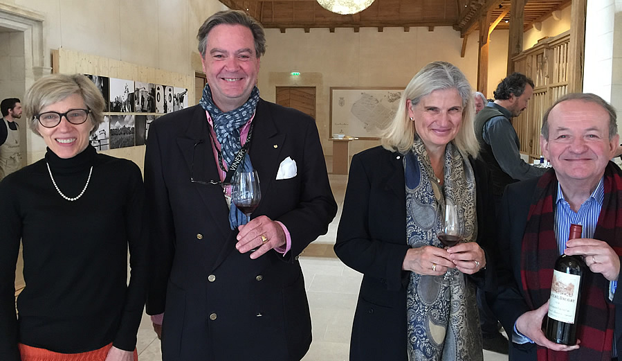 With Hélène and Jean-Bernard Grenié of Chateau Angélus