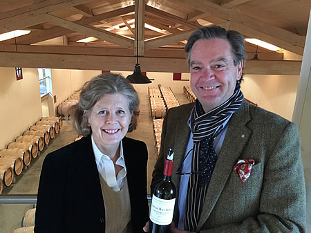 With Veronique Sanders of Haut Bailly