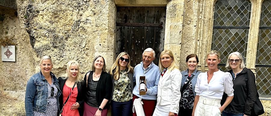 The 2024 Bordeaux Grand Cru Tour II in the underground monuments in Saint Emilion with the owner